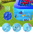 Betheaces Inflatable Pool 83 * 57 * 26 inch, 3-Story Large Children's Family Lounge Swimming Pool