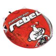 Airhead Rebel 54 In. 1 Person Durable Red Towable Tube Kit with Rope and 12V Pump