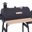 48" Steel Portable Backyard Charcoal BBQ Grill and Offset Smoker Combo Backyard 48" Steel Portable Backyard Charcoal BBQ Grill and Offset Smoker Combo Backyard