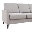 Mr. Kate Winston Reversible Sofa Sectional, Light Gray Linen Mr. Kate Winston Reversible Sofa Sectional, Light Gray Linen
