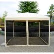 Outsunny 10' x 10' Pop-Up Canopy Shelter Party Tent with Mesh Walls - American Flag Outsunny 10' x 10' Pop-Up Canopy Shelter Party Tent with Mesh Walls - American Flag