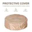 Costway 28'' Propane Gas Fire Pit Outdoor 40,000 BTU Stone Finish Lava Rocks Cover Brown