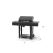 Megamaster 5 Burner Propane Gas Grill with Open Cart
