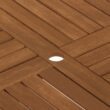 Furinno Tioman Outdoor Hardwood Sunlight Folding Table with Umbrella Hole Furinno Tioman Outdoor Hardwood Sunlight Folding Table with Umbrella Hole