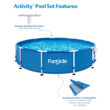Funsicle 12ft x 30in Round Activity Above Ground Pool with SkimmerPlus Filter Pump, Age 6 & up