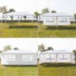 UBesGoo Canopy Wedding Tent Outdoor Camping Gazebo Canopy with 4 Sidewalls Canopy (10" X 20")