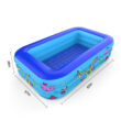 Betheaces Inflatable Pool 83 * 57 * 26 inch, 3-Story Large Children's Family Lounge Swimming Pool