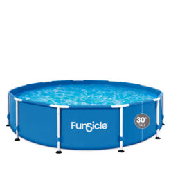 Funsicle 12ft x 30in Round Activity Above Ground Pool with SkimmerPlus Filter Pump, Age 6 & up