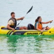 Intex Explorer K2 Yellow 2 Person Inflatable Kayak with Oars & Air Pump (2 Pack)