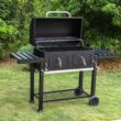 MF Studio 34'' Charcoal Grill Extra Large Portable BBQ Grill, Black