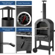 Danrelax Outdoor Pizza Oven Wood Fire with Waterproof Cover