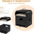 PIZZELLO Pizza Oven Outdoor Wood Fired 2-Layer Detachable Outside Ovens With Pizza Stone, Pizza Peel, Cover , Cooking Grill Grate - Black