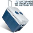 Ivation Electric Portable 45 L Cooler & Warmer W/ Wheels & Handle, for Travels