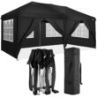 COBIZI 10' x 20' Outdoor Canopy Tent EZ Pop Up Backyard Canopy Portable Party Commercial Instant, Black