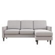Mr. Kate Winston Reversible Sofa Sectional, Light Gray Linen Mr. Kate Winston Reversible Sofa Sectional, Light Gray Linen
