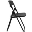 Flash Furniture 6 Pack HERCULES Series 500 lb. Capacity Heavy Duty Black Plastic Folding Chair with Built-in Ganging Brackets