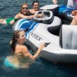 Intex Blue Tropic Inflatable Lake Island Float with Cooler and Cupholders Intex Blue Tropic Inflatable Lake Island Float with Cooler and Cupholders