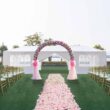 Resenkos 10' x 30' Outdoor White Waterproof Gazebo Canopy Tent with Removable Sidewalls and Windows Heavy Duty Tent (10' x 30' with 8 Sidewalls)