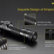 Combo: NITECORE E4K Next generation Flashlight - 4400 Lumens w/NL2150HPi and NL2150HPR Batteries +UMS2 Intelligent Charger and Eco-Sensa USB Cord