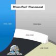 Rhino Pad 20' x 40' Rectangle Above Ground Cloth Pool Liner Guard