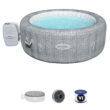 Bestway Honolulu SaluSpa 6 Person Inflatable Round Hot Tub with 140 AirJets
