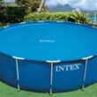 Intex 15' x 42" Inflatable Swimming Pool w/ pool set and Intex 15-Ft Pool Cover