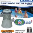 Intex 8ft x 30in Easy Set Inflatable Pool with 330 GPH Pump and Six Cartridges
