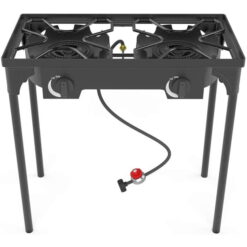 Kapas Outdoor & Indoor Portable Propane Stove, Double Burners