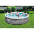 Bestway 15' Circle 42" Deep Metal-Walled Above Ground Pool
