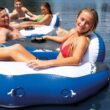 Intex River Run Connect Inflatable Tube (4 Pack) & Mega Chill II Beverage Float