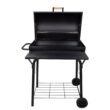 UTEN Outdoor BBQ Grill Charcoal Barbecue Pit Backyard Meat Cooker Smoker Black