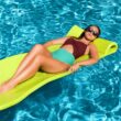 TRC Recreation Splash 1.25" Thick Foam Pool Float Mat, Tropical Teal
