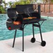 SUGIFT Portable BBQ Charcoal Grill with Offset Smoker