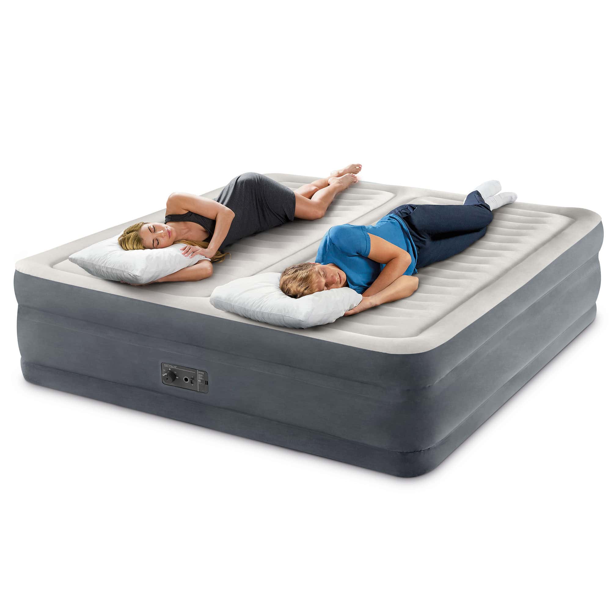 Intex 64953E Deluxe Dual Zone 22" King Air Mattress with Built In Air Pump Intex 64953E Deluxe Dual Zone 22" King Air Mattress with Built In Air Pump - Image 7