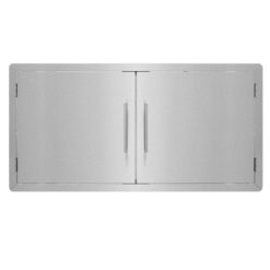 AdirHome BBQ Grill Double Access Door Panel, Stainless Steel, Rust-Resistant, Single Face, 42 Inches