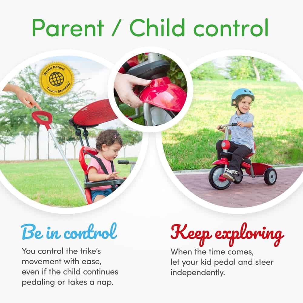 smarTrike Zoom 4 in 1 Baby Toddler Trike Tricycle Toy for 15 to 36 Months, Red smarTrike Zoom 4 in 1 Baby Toddler Trike Tricycle Toy for 15 to 36 Months, Red - Image 2