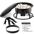 Gymax Portable Propane Outdoor Gas Fire Pit W/ Cover & Carry Kit 19-Inch 58,000 BTU