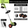 Cordless Grass String Trimmer Lightweight Weed Eater, 21V 3-in-1 Electric Weed Trimmer/Wacker with 2 Batteries Cordless Grass String Trimmer Lightweight Weed Eater, 21V 3-in-1 Electric Weed Trimmer/Wacker with 2 Batteries
