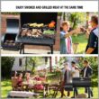Royal Gourmet CC1830FC 30" Charcoal Grill with Offset Smoker, With Cover
