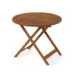 Furinno Tioman Outdoor Hardwood Sunlight Folding Table with Umbrella Hole Furinno Tioman Outdoor Hardwood Sunlight Folding Table with Umbrella Hole