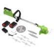 Electric Weed Eater Lawn Edger Cordless Grass String Trimmer Cutter + 2 Batteries