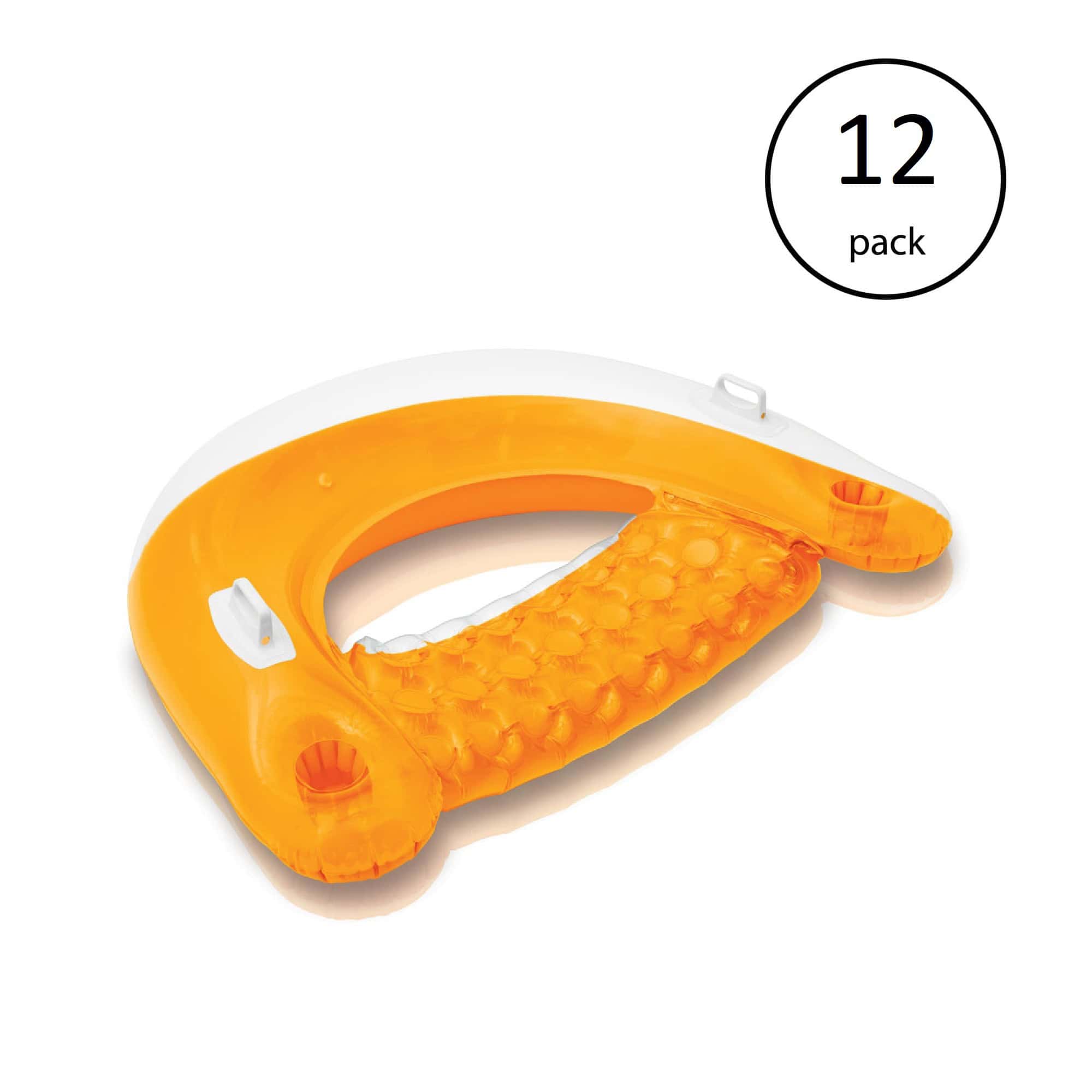 Intex Sit N Float Inflatable Swimming Pool Lounger (Color May Vary) (12 Pack) Intex Sit N Float Inflatable Swimming Pool Lounger (Color May Vary) (12 Pack) - Image 2