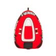 Airhead Mach 1 Inflatable Single Rider Towable Lake Ocean Water Tube Float, Red Airhead Mach 1 Inflatable Single Rider Towable Lake Ocean Water Tube Float, Red