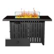 Homall Patio 43 Inch Propane Gas Fire Table 50000 BTU Outdoor Wicker Fire Tables with Glass Beads and PVC Waterproof Cover