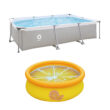 JLeisure 10 x 6.5' Rectangular Steel Frame & Orange Swimming Pool (2)