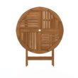 Furinno Tioman Outdoor Hardwood Sunlight Folding Table with Umbrella Hole Furinno Tioman Outdoor Hardwood Sunlight Folding Table with Umbrella Hole