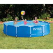 Intex 12 Foot x 30 In. Above Ground Pool & Intex 12 Foot Round Pool Cover
