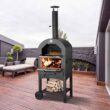 Danrelax Outdoor Pizza Oven Wood Fire with Waterproof Cover