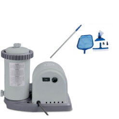 Intex 1500 GPH Pool Filter Pump with Timer & Intex Swimming Pool Maintenance Kit