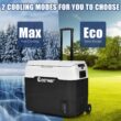 Costway 53 QT Portable Car Refrigerator Dual-Zone Car Cooler White